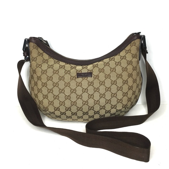 Gucci Handbags - Authentic Gucci crossbody bag brown canvas